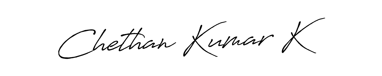 Antro_Vectra_Bolder is a professional signature style that is perfect for those who want to add a touch of class to their signature. It is also a great choice for those who want to make their signature more unique. Get Chethan Kumar K name to fancy signature for free. Chethan Kumar K signature style 7 images and pictures png