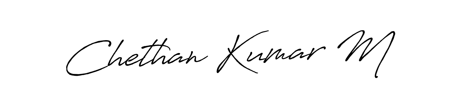 You can use this online signature creator to create a handwritten signature for the name Chethan Kumar M. This is the best online autograph maker. Chethan Kumar M signature style 7 images and pictures png