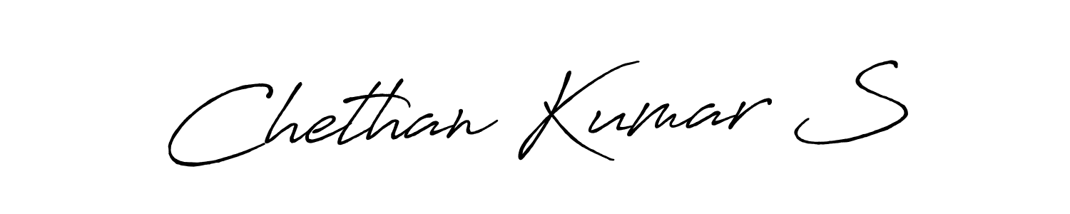 Make a short Chethan Kumar S signature style. Manage your documents anywhere anytime using Antro_Vectra_Bolder. Create and add eSignatures, submit forms, share and send files easily. Chethan Kumar S signature style 7 images and pictures png