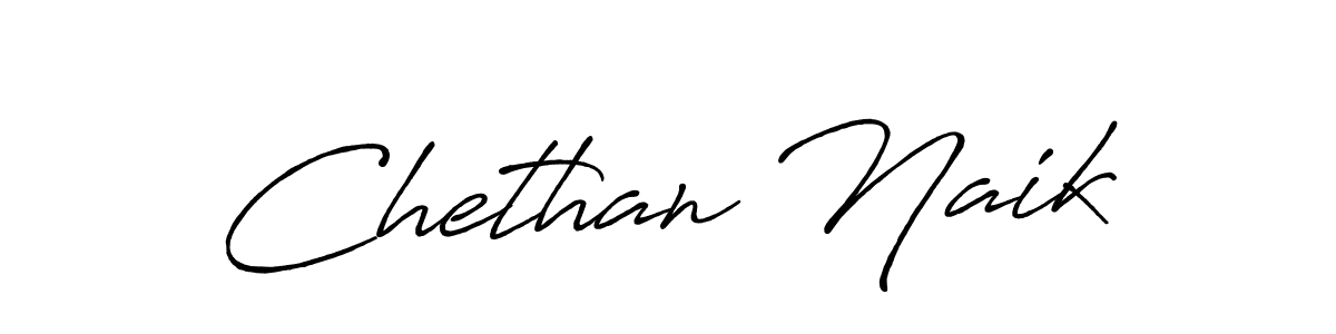 Create a beautiful signature design for name Chethan Naik. With this signature (Antro_Vectra_Bolder) fonts, you can make a handwritten signature for free. Chethan Naik signature style 7 images and pictures png