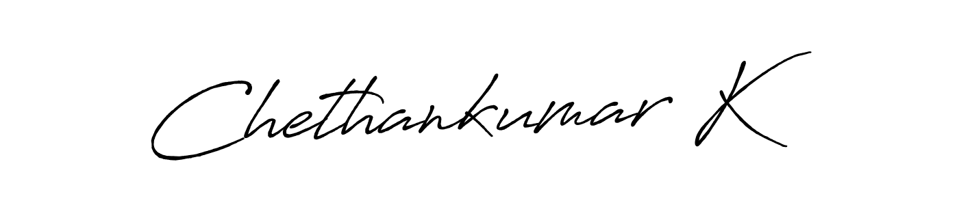 Also You can easily find your signature by using the search form. We will create Chethankumar K name handwritten signature images for you free of cost using Antro_Vectra_Bolder sign style. Chethankumar K signature style 7 images and pictures png