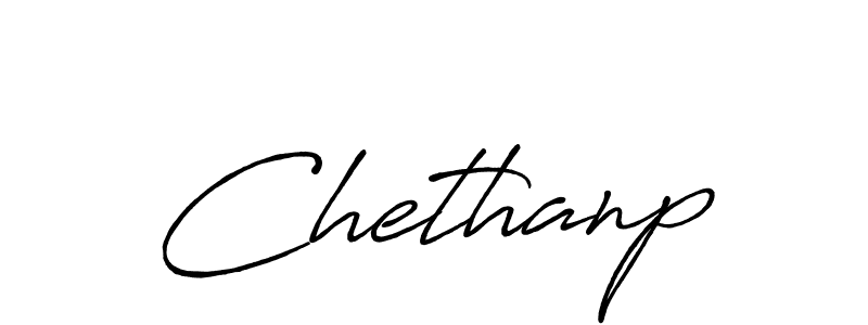 Use a signature maker to create a handwritten signature online. With this signature software, you can design (Antro_Vectra_Bolder) your own signature for name Chethanp. Chethanp signature style 7 images and pictures png