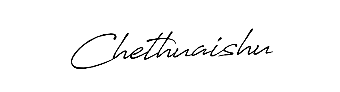 It looks lik you need a new signature style for name Chethuaishu. Design unique handwritten (Antro_Vectra_Bolder) signature with our free signature maker in just a few clicks. Chethuaishu signature style 7 images and pictures png