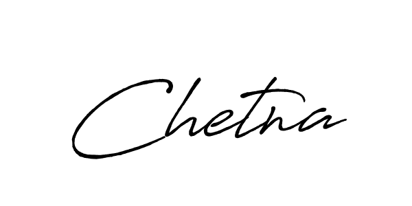 Create a beautiful signature design for name Chetna. With this signature (Antro_Vectra_Bolder) fonts, you can make a handwritten signature for free. Chetna signature style 7 images and pictures png