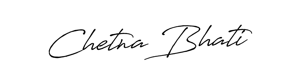 Create a beautiful signature design for name Chetna Bhati. With this signature (Antro_Vectra_Bolder) fonts, you can make a handwritten signature for free. Chetna Bhati signature style 7 images and pictures png