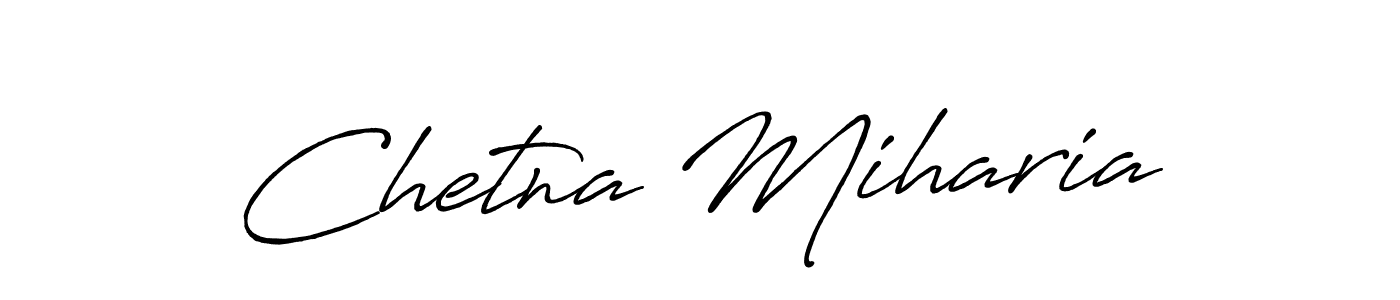 Similarly Antro_Vectra_Bolder is the best handwritten signature design. Signature creator online .You can use it as an online autograph creator for name Chetna Miharia. Chetna Miharia signature style 7 images and pictures png