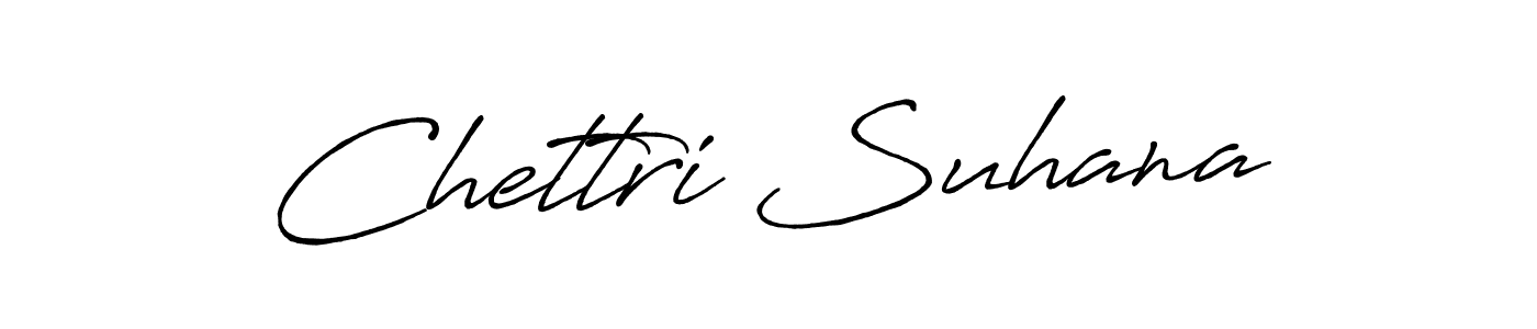 Design your own signature with our free online signature maker. With this signature software, you can create a handwritten (Antro_Vectra_Bolder) signature for name Chettri Suhana. Chettri Suhana signature style 7 images and pictures png