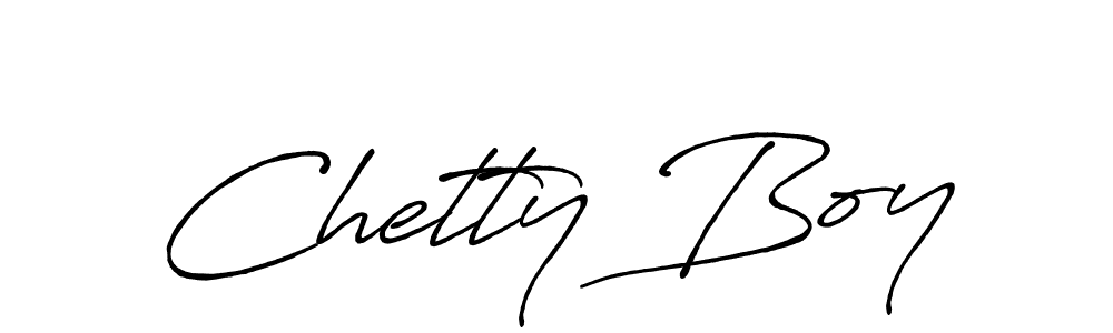 Use a signature maker to create a handwritten signature online. With this signature software, you can design (Antro_Vectra_Bolder) your own signature for name Chetty Boy. Chetty Boy signature style 7 images and pictures png