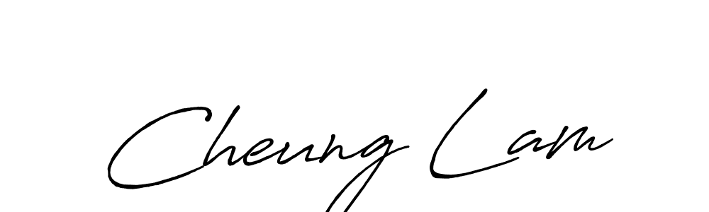 How to make Cheung Lam name signature. Use Antro_Vectra_Bolder style for creating short signs online. This is the latest handwritten sign. Cheung Lam signature style 7 images and pictures png
