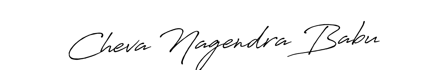 Create a beautiful signature design for name Cheva Nagendra Babu. With this signature (Antro_Vectra_Bolder) fonts, you can make a handwritten signature for free. Cheva Nagendra Babu signature style 7 images and pictures png