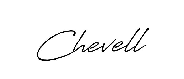 Use a signature maker to create a handwritten signature online. With this signature software, you can design (Antro_Vectra_Bolder) your own signature for name Chevell. Chevell signature style 7 images and pictures png