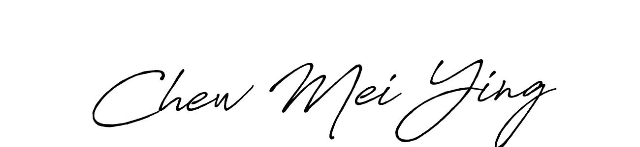 Create a beautiful signature design for name Chew Mei Ying. With this signature (Antro_Vectra_Bolder) fonts, you can make a handwritten signature for free. Chew Mei Ying signature style 7 images and pictures png