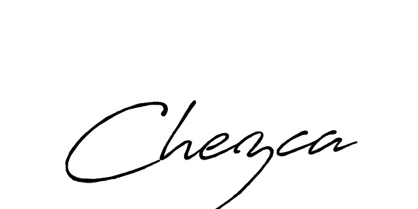 Create a beautiful signature design for name Chezca. With this signature (Antro_Vectra_Bolder) fonts, you can make a handwritten signature for free. Chezca signature style 7 images and pictures png