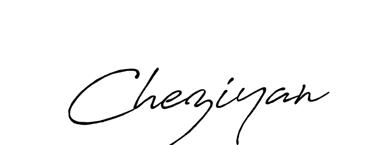 Design your own signature with our free online signature maker. With this signature software, you can create a handwritten (Antro_Vectra_Bolder) signature for name Cheziyan. Cheziyan signature style 7 images and pictures png