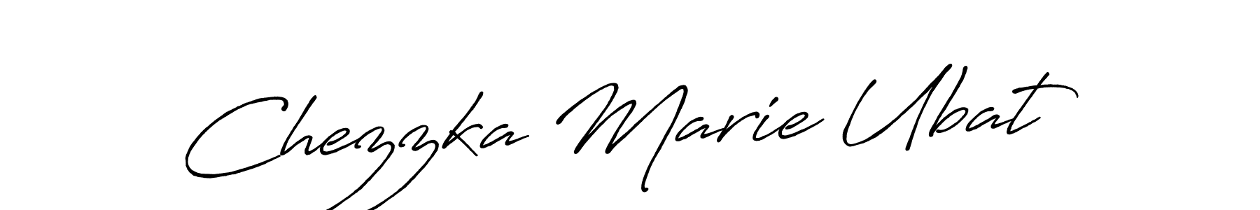 You should practise on your own different ways (Antro_Vectra_Bolder) to write your name (Chezzka Marie Ubat) in signature. don't let someone else do it for you. Chezzka Marie Ubat signature style 7 images and pictures png