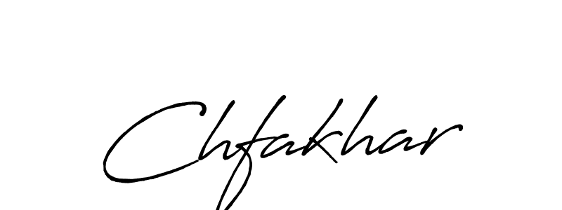 Use a signature maker to create a handwritten signature online. With this signature software, you can design (Antro_Vectra_Bolder) your own signature for name Chfakhar. Chfakhar signature style 7 images and pictures png