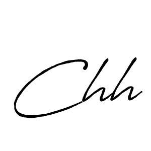Chh stylish signature style. Best Handwritten Sign (Antro_Vectra_Bolder) for my name. Handwritten Signature Collection Ideas for my name Chh. Chh signature style 7 images and pictures png