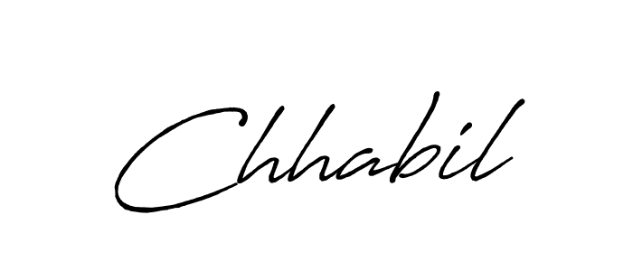 Create a beautiful signature design for name Chhabil. With this signature (Antro_Vectra_Bolder) fonts, you can make a handwritten signature for free. Chhabil signature style 7 images and pictures png
