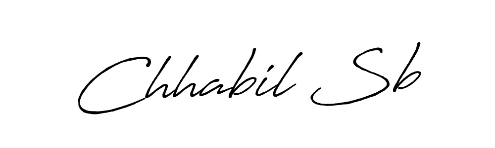 How to make Chhabil Sb signature? Antro_Vectra_Bolder is a professional autograph style. Create handwritten signature for Chhabil Sb name. Chhabil Sb signature style 7 images and pictures png