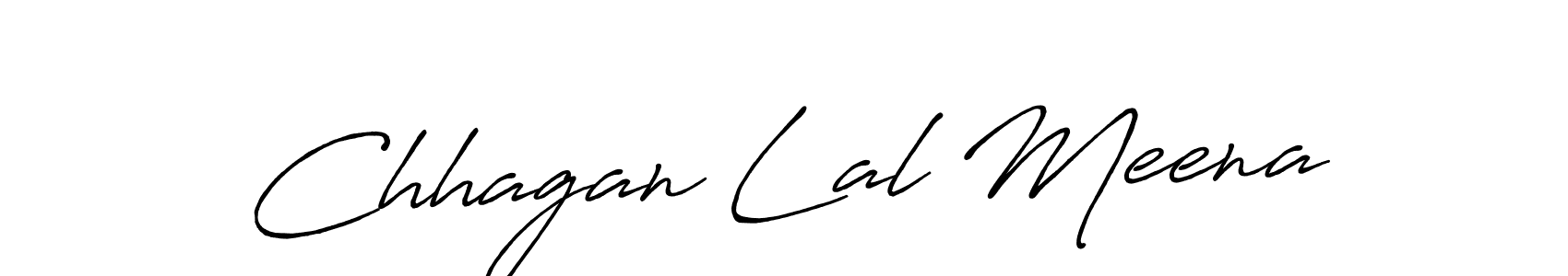 How to make Chhagan Lal Meena name signature. Use Antro_Vectra_Bolder style for creating short signs online. This is the latest handwritten sign. Chhagan Lal Meena signature style 7 images and pictures png