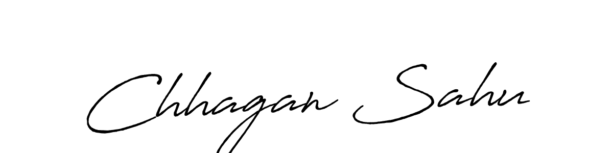 Use a signature maker to create a handwritten signature online. With this signature software, you can design (Antro_Vectra_Bolder) your own signature for name Chhagan Sahu. Chhagan Sahu signature style 7 images and pictures png