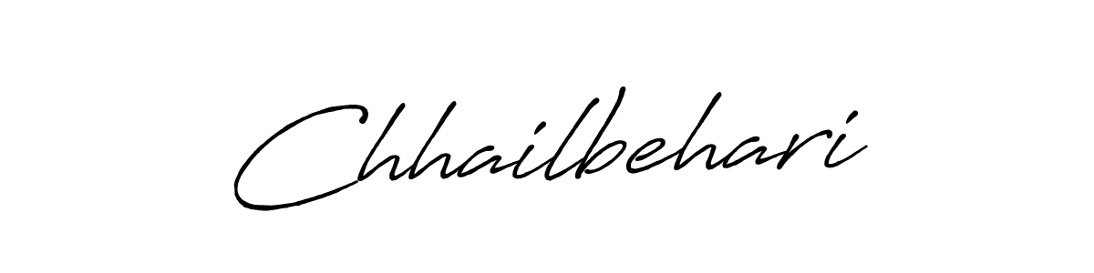 How to make Chhailbehari signature? Antro_Vectra_Bolder is a professional autograph style. Create handwritten signature for Chhailbehari name. Chhailbehari signature style 7 images and pictures png
