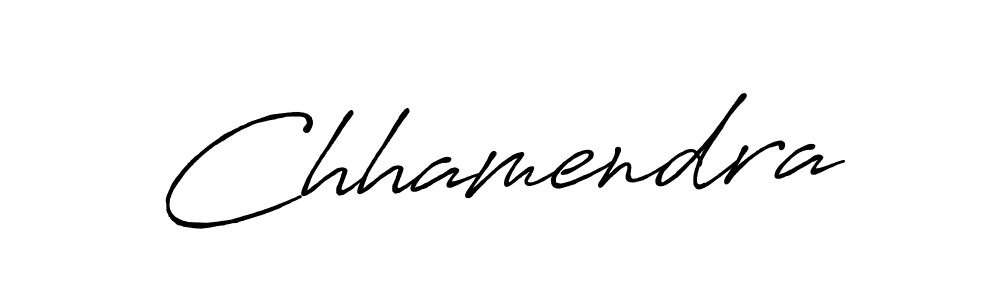 Use a signature maker to create a handwritten signature online. With this signature software, you can design (Antro_Vectra_Bolder) your own signature for name Chhamendra. Chhamendra signature style 7 images and pictures png