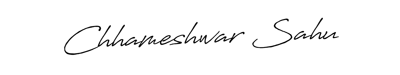 Design your own signature with our free online signature maker. With this signature software, you can create a handwritten (Antro_Vectra_Bolder) signature for name Chhameshwar Sahu. Chhameshwar Sahu signature style 7 images and pictures png