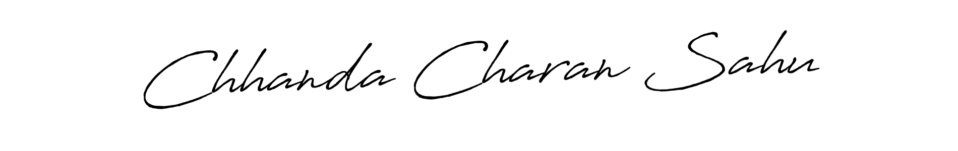 Create a beautiful signature design for name Chhanda Charan Sahu. With this signature (Antro_Vectra_Bolder) fonts, you can make a handwritten signature for free. Chhanda Charan Sahu signature style 7 images and pictures png