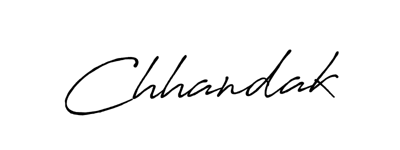 Chhandak stylish signature style. Best Handwritten Sign (Antro_Vectra_Bolder) for my name. Handwritten Signature Collection Ideas for my name Chhandak. Chhandak signature style 7 images and pictures png