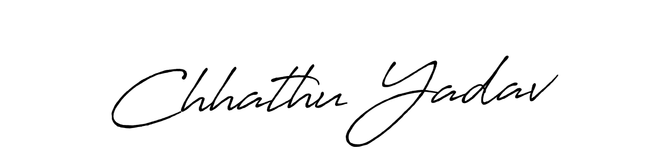 Chhathu Yadav stylish signature style. Best Handwritten Sign (Antro_Vectra_Bolder) for my name. Handwritten Signature Collection Ideas for my name Chhathu Yadav. Chhathu Yadav signature style 7 images and pictures png