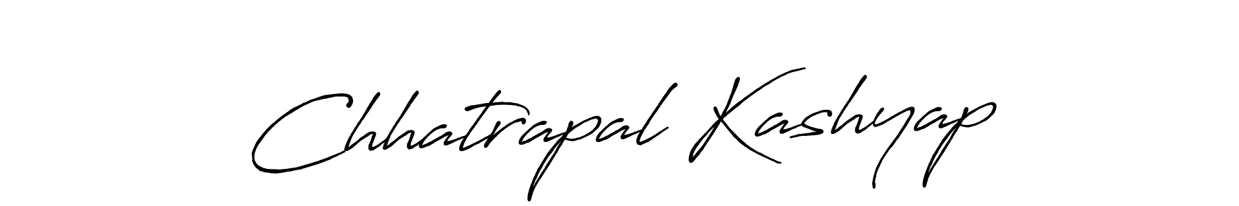 Design your own signature with our free online signature maker. With this signature software, you can create a handwritten (Antro_Vectra_Bolder) signature for name Chhatrapal Kashyap. Chhatrapal Kashyap signature style 7 images and pictures png