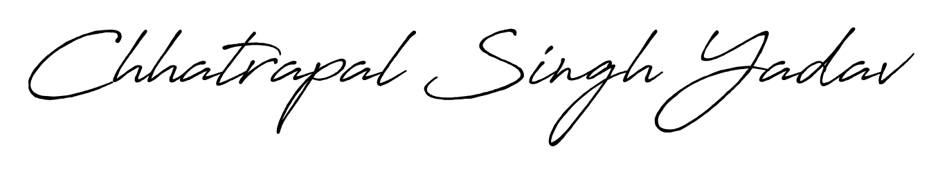 The best way (Antro_Vectra_Bolder) to make a short signature is to pick only two or three words in your name. For converting this name Chhatrapal Singh Yadav. Chhatrapal Singh Yadav signature style 7 images and pictures png