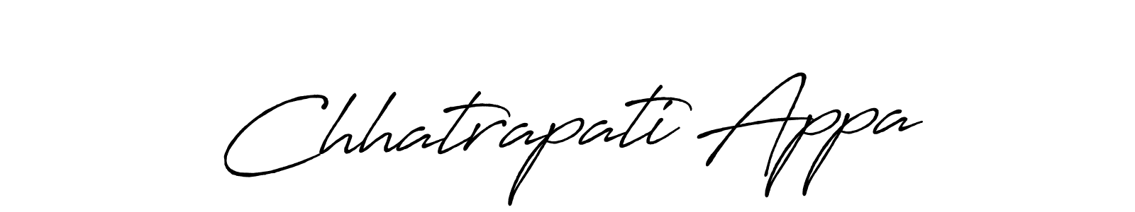 How to make Chhatrapati Appa signature? Antro_Vectra_Bolder is a professional autograph style. Create handwritten signature for Chhatrapati Appa name. Chhatrapati Appa signature style 7 images and pictures png