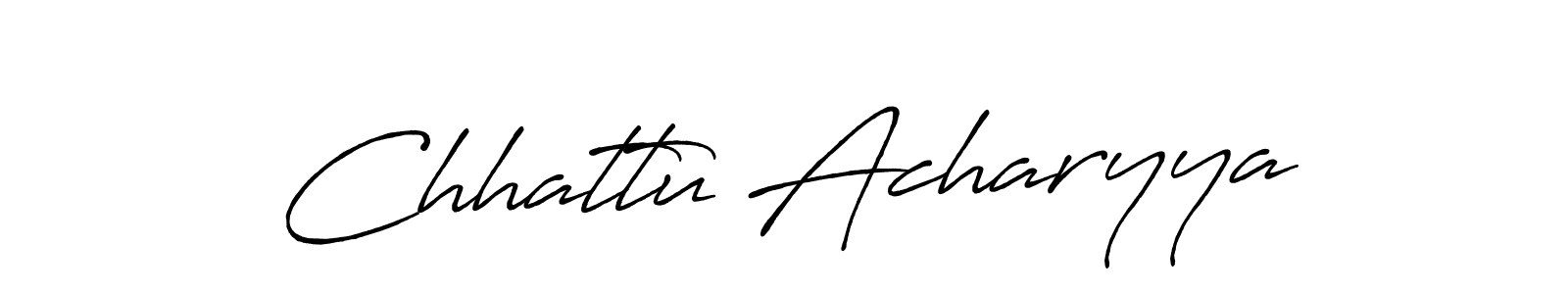 Design your own signature with our free online signature maker. With this signature software, you can create a handwritten (Antro_Vectra_Bolder) signature for name Chhattu Acharyya. Chhattu Acharyya signature style 7 images and pictures png