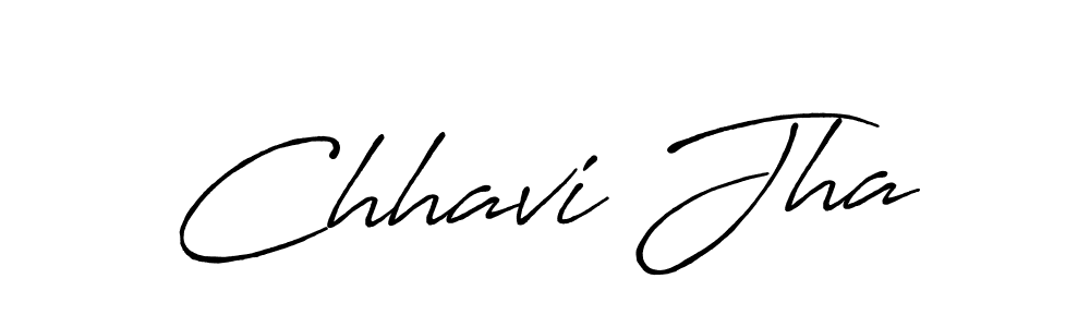 It looks lik you need a new signature style for name Chhavi Jha. Design unique handwritten (Antro_Vectra_Bolder) signature with our free signature maker in just a few clicks. Chhavi Jha signature style 7 images and pictures png