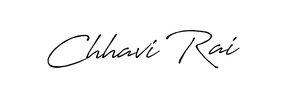 Chhavi Rai stylish signature style. Best Handwritten Sign (Antro_Vectra_Bolder) for my name. Handwritten Signature Collection Ideas for my name Chhavi Rai. Chhavi Rai signature style 7 images and pictures png