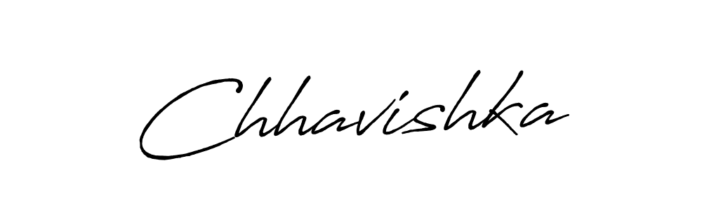 Chhavishka stylish signature style. Best Handwritten Sign (Antro_Vectra_Bolder) for my name. Handwritten Signature Collection Ideas for my name Chhavishka. Chhavishka signature style 7 images and pictures png