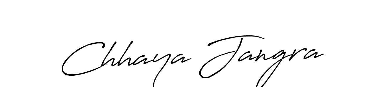 You should practise on your own different ways (Antro_Vectra_Bolder) to write your name (Chhaya Jangra) in signature. don't let someone else do it for you. Chhaya Jangra signature style 7 images and pictures png