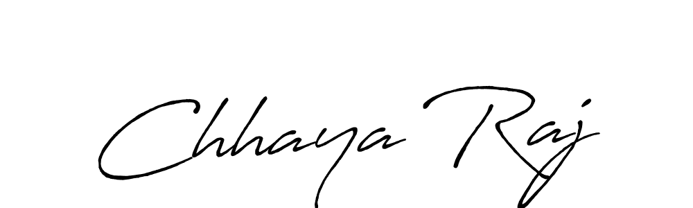 Create a beautiful signature design for name Chhaya Raj. With this signature (Antro_Vectra_Bolder) fonts, you can make a handwritten signature for free. Chhaya Raj signature style 7 images and pictures png