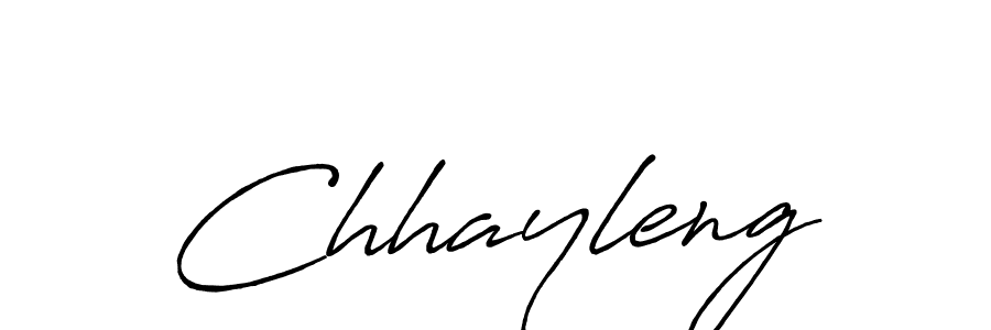 Chhayleng stylish signature style. Best Handwritten Sign (Antro_Vectra_Bolder) for my name. Handwritten Signature Collection Ideas for my name Chhayleng. Chhayleng signature style 7 images and pictures png