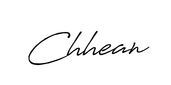 Make a beautiful signature design for name Chhean. With this signature (Antro_Vectra_Bolder) style, you can create a handwritten signature for free. Chhean signature style 7 images and pictures png