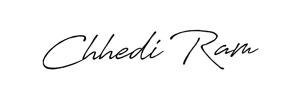 Design your own signature with our free online signature maker. With this signature software, you can create a handwritten (Antro_Vectra_Bolder) signature for name Chhedi Ram. Chhedi Ram signature style 7 images and pictures png