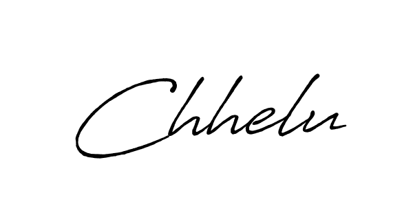 How to make Chhelu signature? Antro_Vectra_Bolder is a professional autograph style. Create handwritten signature for Chhelu name. Chhelu signature style 7 images and pictures png