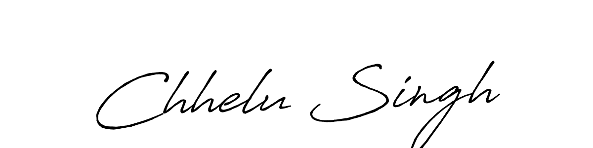 Chhelu Singh stylish signature style. Best Handwritten Sign (Antro_Vectra_Bolder) for my name. Handwritten Signature Collection Ideas for my name Chhelu Singh. Chhelu Singh signature style 7 images and pictures png