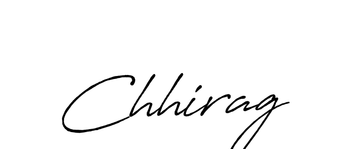 Design your own signature with our free online signature maker. With this signature software, you can create a handwritten (Antro_Vectra_Bolder) signature for name Chhirag. Chhirag signature style 7 images and pictures png