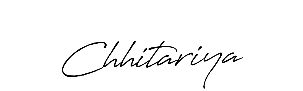 Use a signature maker to create a handwritten signature online. With this signature software, you can design (Antro_Vectra_Bolder) your own signature for name Chhitariya. Chhitariya signature style 7 images and pictures png