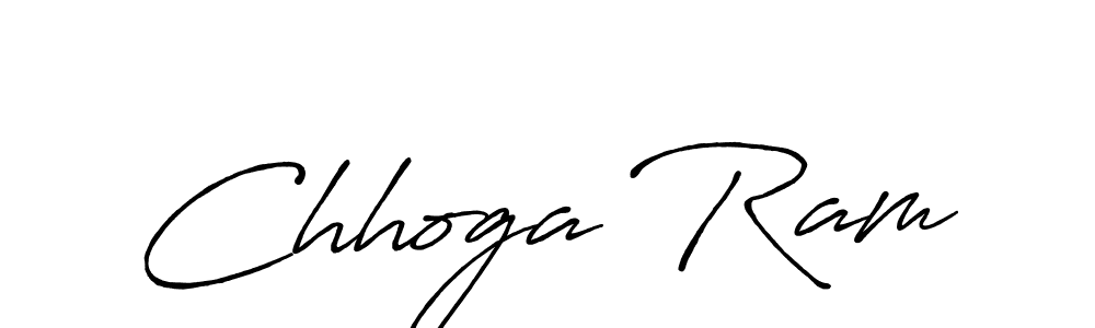 Make a beautiful signature design for name Chhoga Ram. With this signature (Antro_Vectra_Bolder) style, you can create a handwritten signature for free. Chhoga Ram signature style 7 images and pictures png