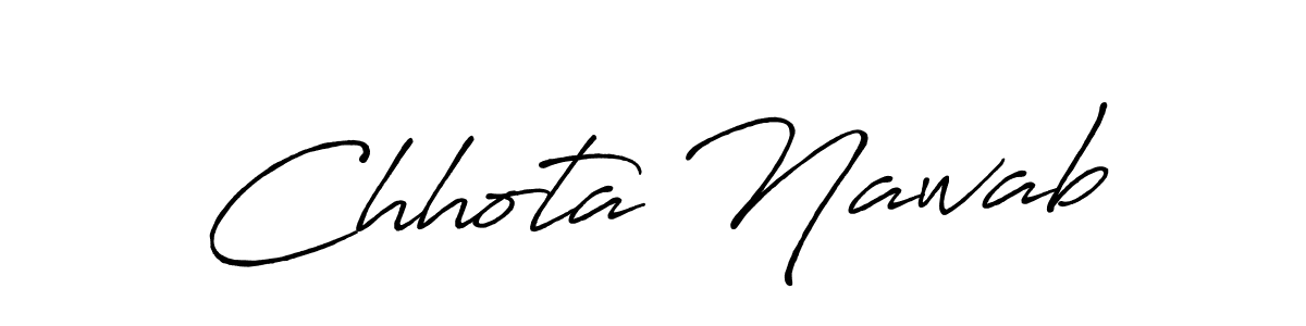 How to make Chhota Nawab signature? Antro_Vectra_Bolder is a professional autograph style. Create handwritten signature for Chhota Nawab name. Chhota Nawab signature style 7 images and pictures png