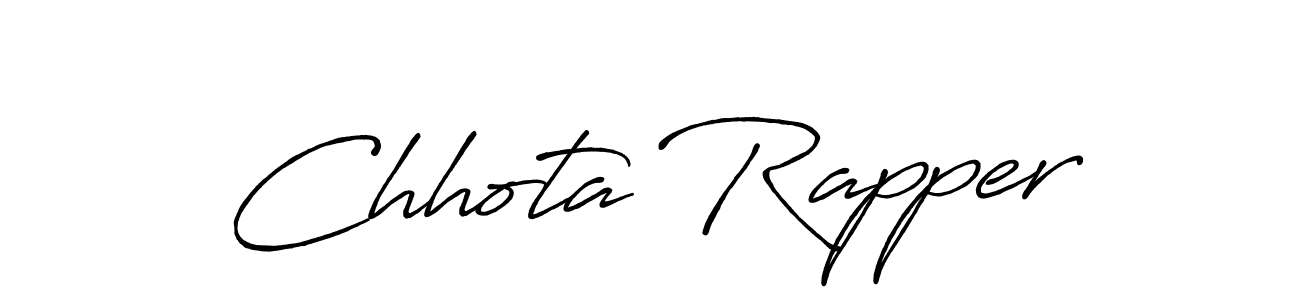 How to make Chhota Rapper name signature. Use Antro_Vectra_Bolder style for creating short signs online. This is the latest handwritten sign. Chhota Rapper signature style 7 images and pictures png